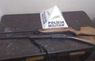 Polícia Militar apreendeu armas em Prados
