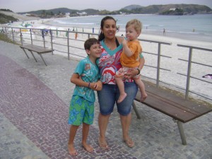 João Vitor e a mamãe Andrêzza