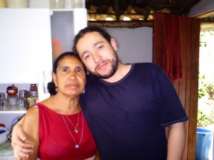 Rodrigo e sua mãe Maria