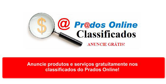 Anuncie produtos e serviços gratuitamente nos classificados do Prados Online!