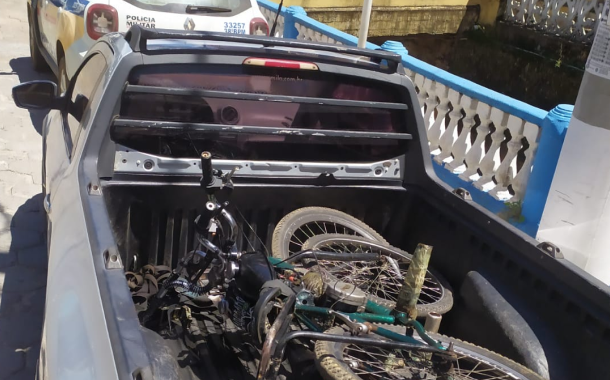 Polícia Militar apreende bicicletas motorizadas com apoio de comerciantes em Prados