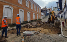 Obras de revitalização começam no centro de Prados e exigem atenção no trânsito 