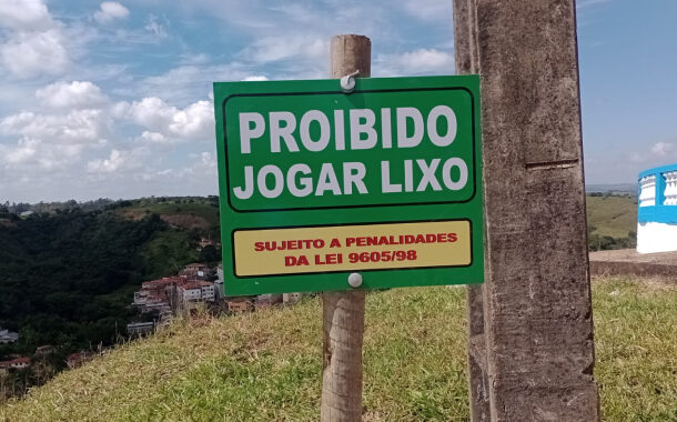 Prefeitura reforça sinalização contra descarte irregular de lixo em Prados