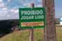 Prefeitura reforça sinalização contra descarte irregular de lixo em Prados