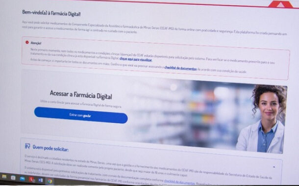 Governo de Minas lança Farmácia Digital para facilitar pedido de medicamentos especializados