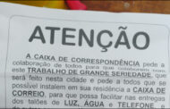PM de Prados alerta para possível golpe envolvendo instalação de caixas de correio