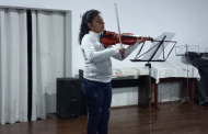 Alunos de musicalização da Lira Ceciliana se apresentaram nesta quinta-feira