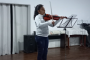 Alunos de musicalização da Lira Ceciliana se apresentaram nesta quinta-feira