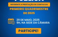 Prefeitura realizará Audiência Pública para prestação de contas