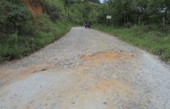 Começaram as obras de recapeamento da estrada entre Prados e Tiradentes